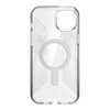Speck Presidio Lux Grip ClickLock & Magsafe - Etui iPhone 15 Plus (Clear / Chrome Finish / Serene Silver)