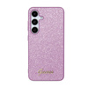 Guess Glitter Flakes Metal Logo Case - Étui pour Samsung Galaxy S24 (violet)