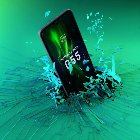 3mk HardGlass Max Lite - Tvrzené sklo pro Motorola Moto G55 5G (Černá)