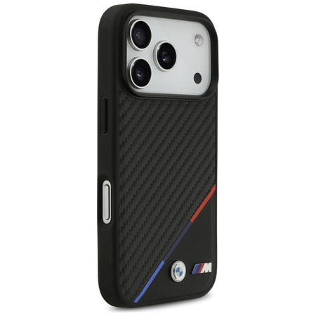 Etui do iPhone 17 Pro do MagSafe BMW M Oryginalny Czarny Skórzany Case 