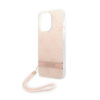 Guess 4G Print Cord - Case with lanyard iPhone 14 Pro Max (pink)