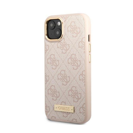 Guess 4G Logo Plate MagSafe - iPhone 13 Tasche (rosa)