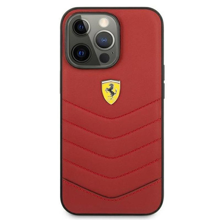 Ferrari Off Track Quilted - pouzdro pro iPhone 13 Pro Max (červené)