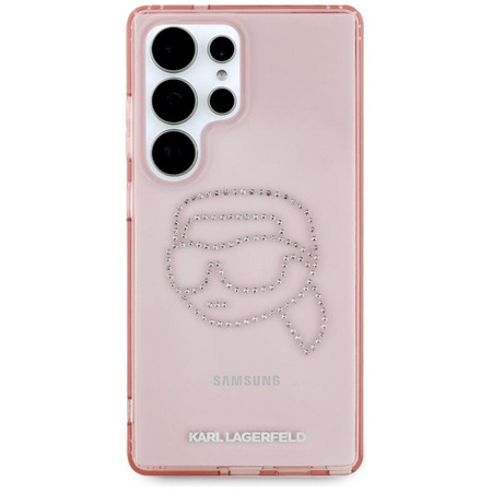 Karl Lagerfeld Strasssteine Karl Head Logo - Samsung Galaxy S25 Ultra Case (rosa)