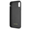 Guess Double Layer Glitter Case Peony G - pouzdro pro iPhone Xs / X (černé)