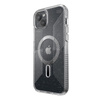 Speck Presidio Lux Grip ClickLock & Magsafe - Etui iPhone 15 Plus (Clear / Chrome Finish / Serene Silver)