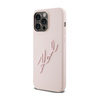 Karl Lagerfeld Silicone Karl Script - Hülle für iPhone 15 Pro Max (Pink)