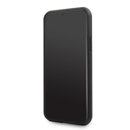 Guess Dupla rétegű csillogó tok Peony G - iPhone 11 tok (fekete)