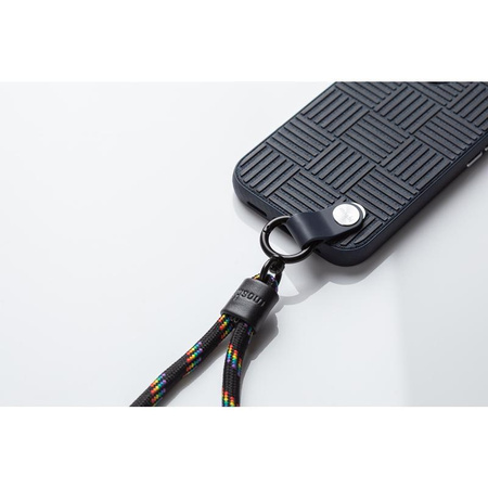 Moshi Altra - tok levehető zsinórral iPhone 13 mini (antibakteriális NanoShield™) (kék)
