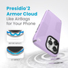 Speck Presidio2 Grip Magsafe - iPhone 15 Pro Max tok (Spring Purple / Cloudy Grey / White)