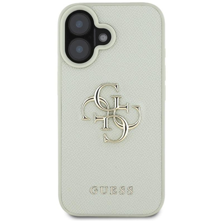 Guess Grained Big 4G Logo Small Classic Logo - Pouzdro pro iPhone 16 (zelené)