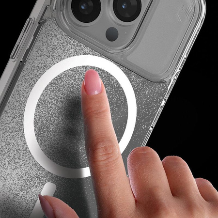 STM Relax Sand MagSafe - Anti-stress case for iPhone 15 (Clear / White)