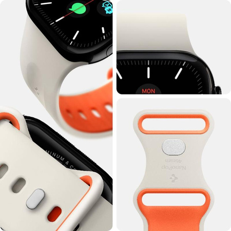 Spigen Nano Pop - Strap for Apple Watch 44/45/46/49 mm (Orange Beige)