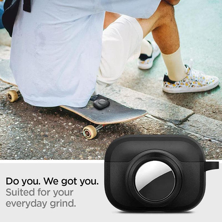 Spigen Tag Armor Duo - Étui pour Apple Airpods Pro 1 / 2 / AirTag (Noir)