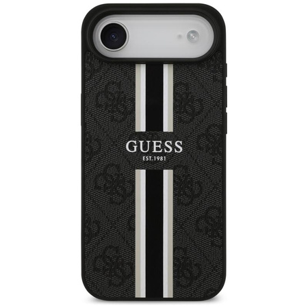 Guess 4G Printed Stripes MagSafe - Pouzdro iPhone Air (černé)