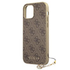 Guess 4G Charms Collection - Etui iPhone 12 / iPhone 12 Pro (brązowy)