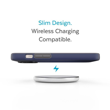 Speck CandyShell Pro - iPhone 14 Plus Case with MICROBAN Coating (Prussian Blue / Cloudy Grey)