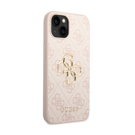 Guess 4G Big Metal Logo - Coque pour iPhone 15 Plus (rose)