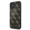 Guess Double Layer Glitter Case Peony G - iPhone 11 Hülle (Schwarz)