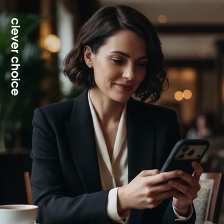 Crong Color Cover Magnetic - Custodia MagSafe per iPhone 17 Pro Max (Nero)