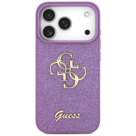 Guess Fixed Glitter Big 4G - Pouzdro iPhone 17 Pro (lila)
