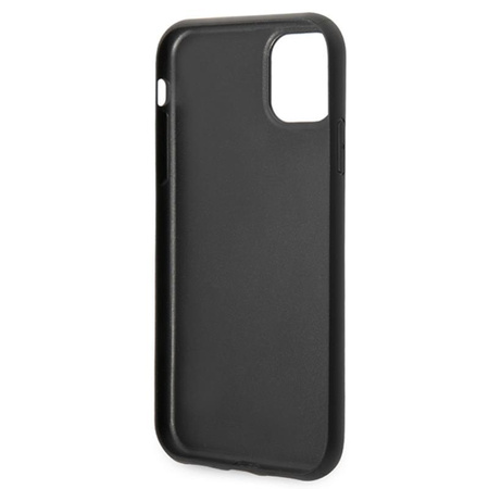 Karl Lagerfeld Saffiano Karl & Choupette Heads - Coque iPhone 11 Pro (noir)
