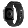 PURO ICON - Elasztikus szíj Apple Watch 38/40/41/42 mm-es órához (S/M és M/L) (fekete)
