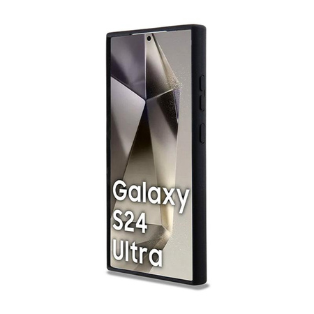 AMG szilikon szénszálas mintás MagSafe - Samsung Galaxy S24 Ultra tok (fekete)