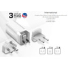 Energizer Ultimate - Multiplug EU / UK / US GaN USB-C a USB-A 65W PD síťová nabíječka (stříbrná)