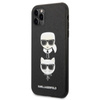 Karl Lagerfeld Saffiano Karl & Choupette Heads - iPhone 11 Pro Case (black)