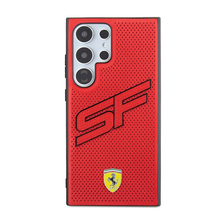 Ferrari Big SF Perforated - Hülle für Samsung Galaxy S24 Ultra (rot)