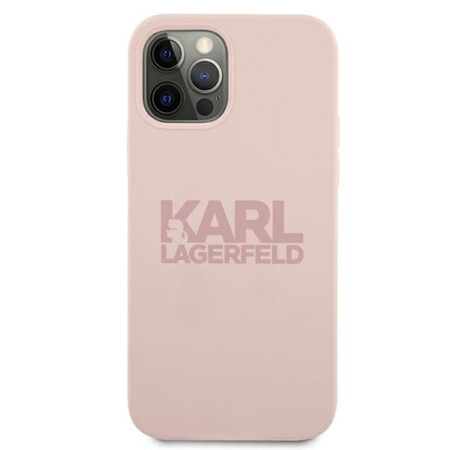 Karl Lagerfeld Silicone Stack Logo - iPhone 12 / iPhone 12 Pro Case (pink)