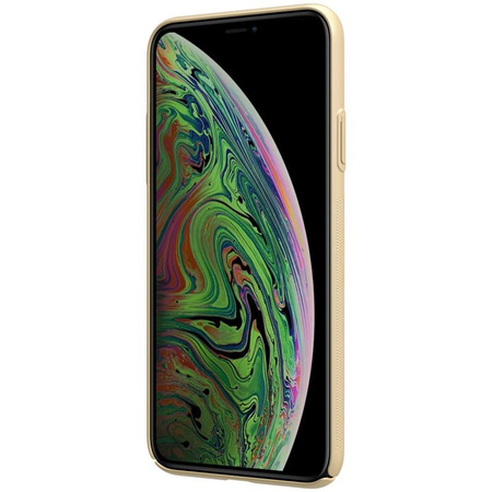Nillkin Super Frosted Shield - Case for Apple iPhone 11 Pro z wycięciem na logo (Golden)