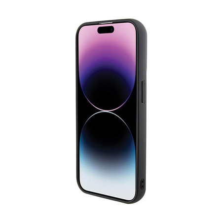 Karl Lagerfeld Gripstand Saffiano Karl & Choupette Pins - iPhone 13 Pro Max Case (black)