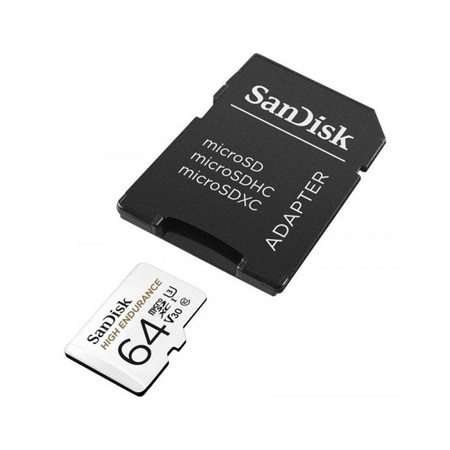 SanDisk High Endurance microSDXC - Speicherkarte 64 GB Class 10 UHS-I 100/40 MB/s mit Adapter
