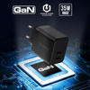Crong Ultra Compact GaN - Chargeur secteur 2x USB-C 35W PD 3.0 avec PPS (noir)