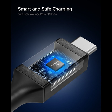 Spigen EB10010CC Essential - USB-C zu USB-C PD Kabel 100W 1m (Schwarz)