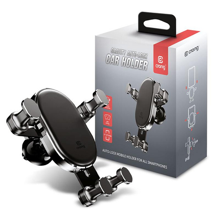 Crong Gravity Auto-Lock Car Holder 4.7 ”-6.5” (black)