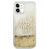 Guess Liquid Glitter 4G Big Logo - iPhone 11 Hülle (Gold)