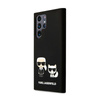 Karl Lagerfeld Slilicone Karl & Choupette - Samsung Galaxy S22 Ultra Tasche (schwarz)
