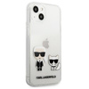 Karl Lagerfeld Ikonik & Choupette - Coque pour iPhone 13 Mini (Transparent)