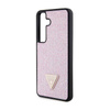Guess Rhinestone Triangle - Hülle für Samsung Galaxy S24 (Rosa)
