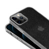 Crong Glitter Case - Etui iPhone 12 Pro Max (przezroczysty/srebrny)