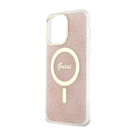 Guess 4G MagSafe - Case for iPhone 14 Pro Max (Pink)