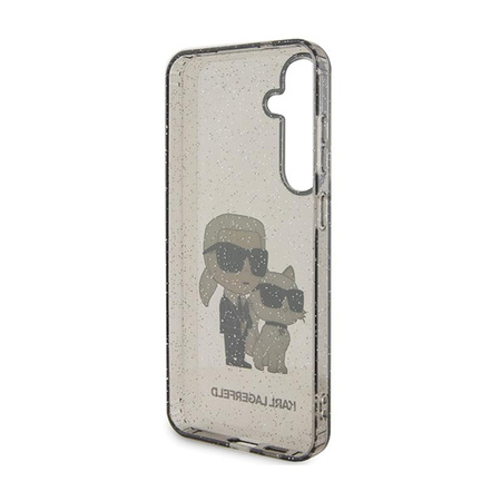 Karl Lagerfeld IML Glitter Karl & Choupette - Case for Samsung Galaxy S24+ (black)