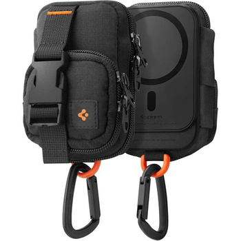 Spigen Snap Zip MagFit Pouch - Kompakte Tasche / Magnetischer Organizer MagSafe (Black)