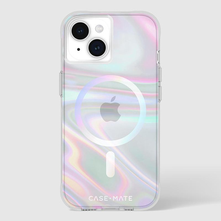 Case-Mate Soap Bubble MagSafe - Hülle für iPhone 15 / iPhone 14 / iPhone 13 (irisierend)