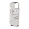 Guess IML Flowers Wreath MagSafe - iPhone 15 Tasche (schwarz)