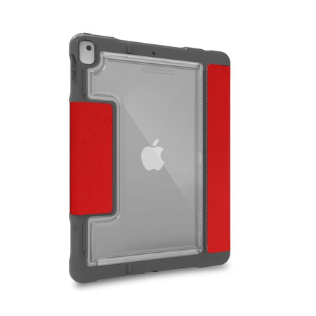 STM Dux Plus Duo - Pancéřované pouzdro pro iPad 10,2" (2021-2019) MIL-STD-810G s nabíjením Apple Pencil (červené)
