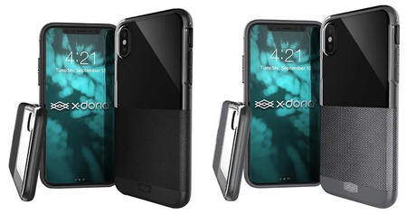 X-Doria Dash - iPhone X Tasche (Schwarzes Leder)